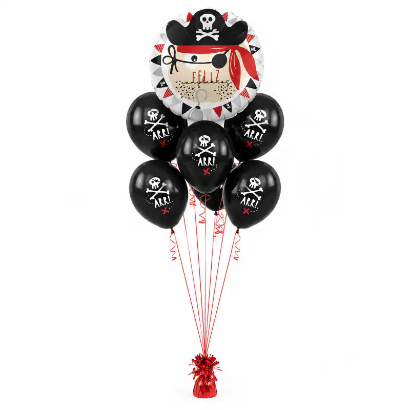 Bouquet Fiesta Pirata - 2 Diseños de globos con Helio - Narosa Sweet Party Barcelona