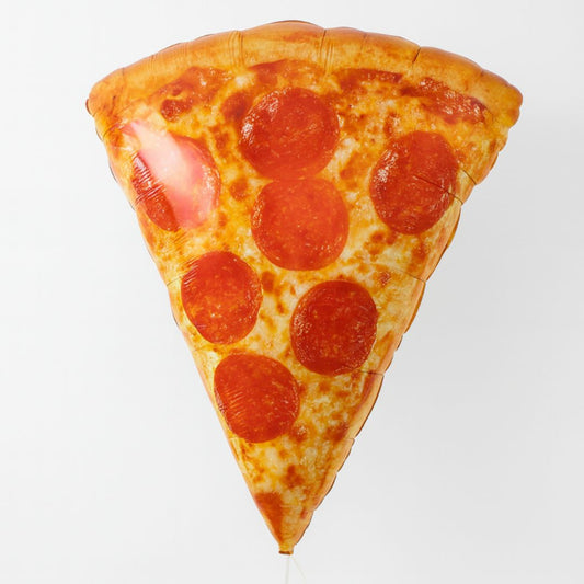 Globo de aluminio en forma de porción de pizza