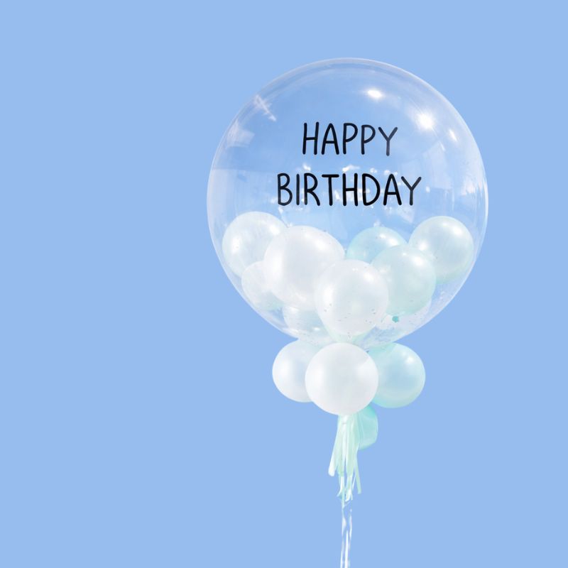 Deco Bubble Transparent Balloon 51 cm | Suitable for Air and Helium