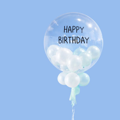 Deco Bubble Transparent Balloon 51 cm | Suitable for Air and Helium