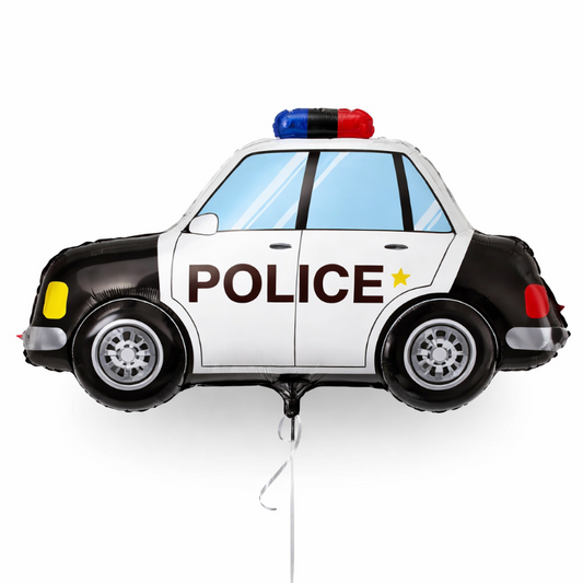 globo con helio en forma de coche de policía