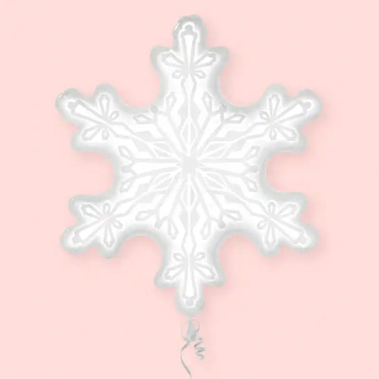 Globo de Foil Copo de Nieve Blanco - 96 cm - Narosa Sweet Party Barcelona