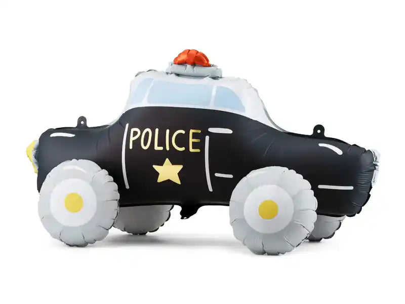 Globo de Aluminio de Pie Coche de Policía - 90x41 cm - Narosa Sweet Party Barcelona