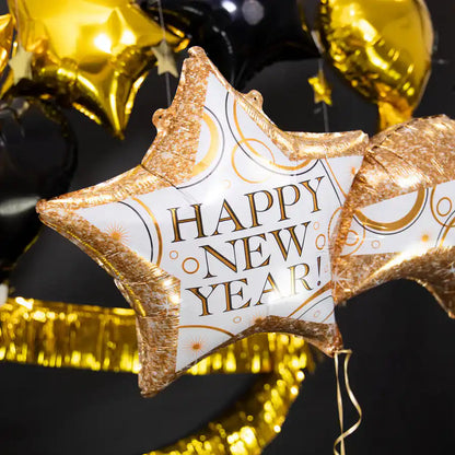 Globo Foil Estrella de Año Nuevo 106x55 cm - Narosa Sweet Party Barcelona