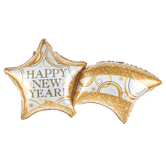 Globo Foil Estrella de Año Nuevo 106x55 cm - Narosa Sweet Party Barcelona