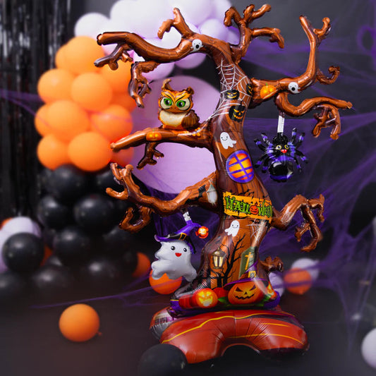 Decoración de globos de pie para Halloween