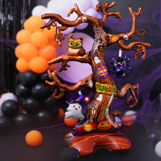 Globo Foil de Pie Árbol de Halloween 96x128 cm – Solo Aire - Narosa Sweet Party Barcelona
