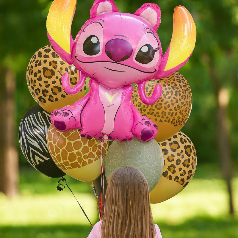 Globo foil rosa de Lilo & Stitch Rosa 68 cm