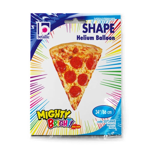 Globo foil pizza inflado de 86 cm