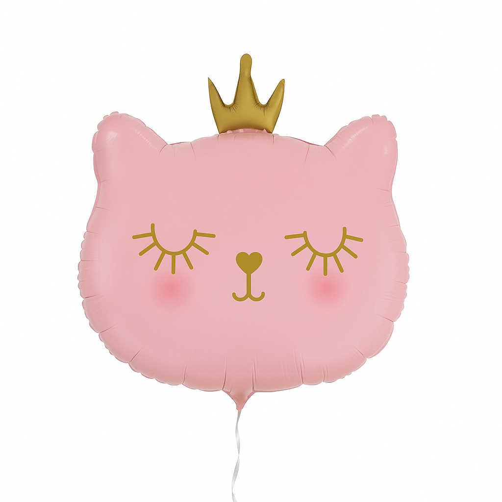 Globo de gato rosa para fiestas infantiles