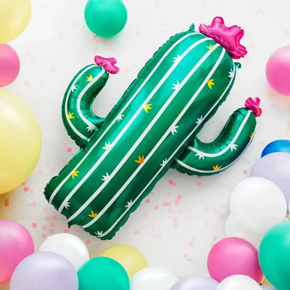 Globo de Aluminio Cactus 60x82 cm – Verde Brillante - Narosa Sweet Party Barcelona