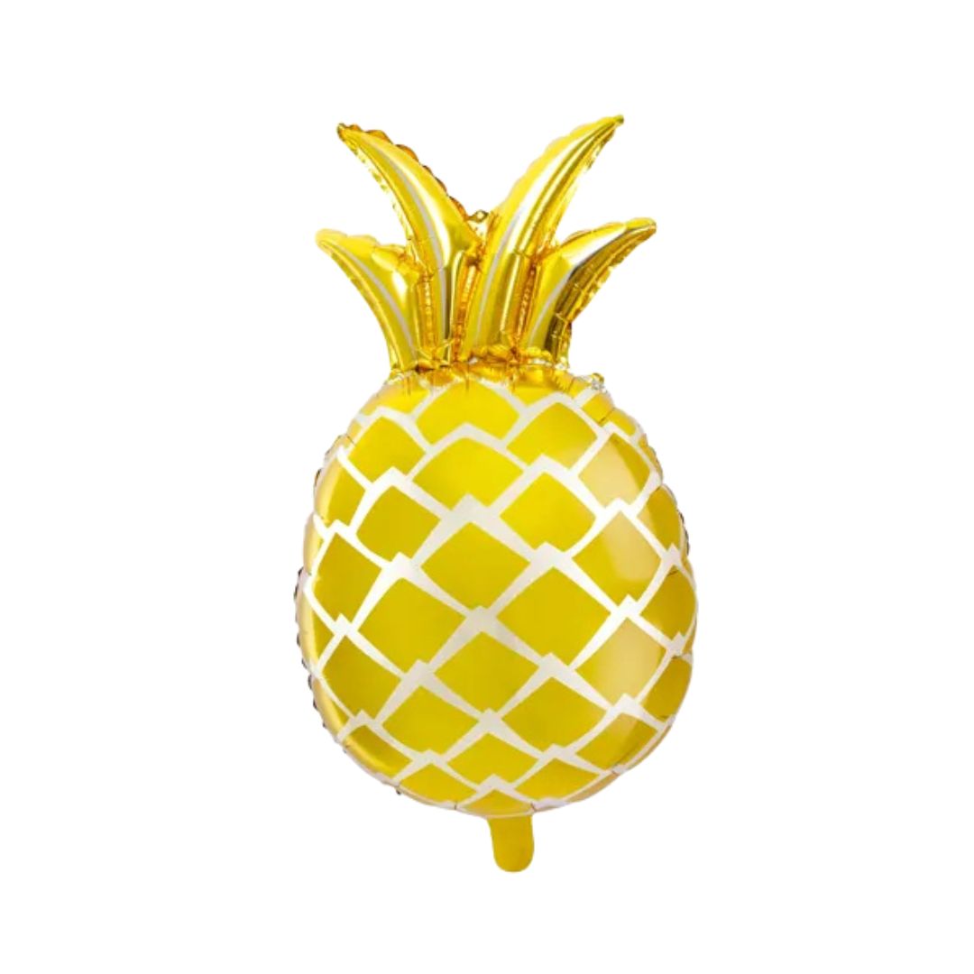 Golden Pineapple Aluminum Balloon 38x63cm – Suitable for Air or Helium