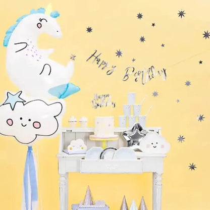 Globo de Aluminio Unicornio 70x75 cm – Fantasía y Color - Narosa Sweet Party Barcelona