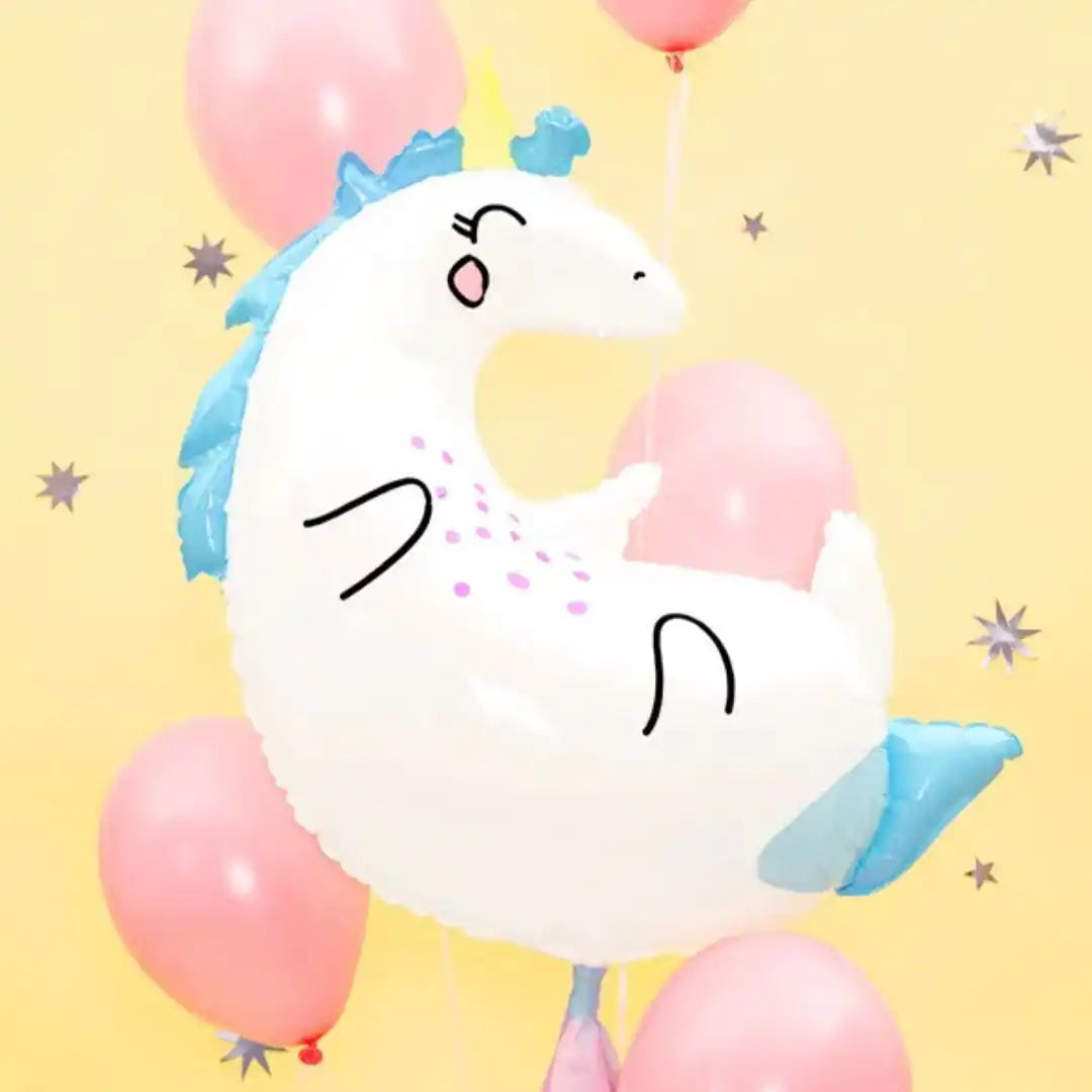 Globo de Aluminio Unicornio 70x75 cm – Fantasía y Color - Narosa Sweet Party Barcelona