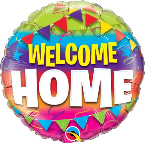 18" Foil Balloon Welcome Home Pennants