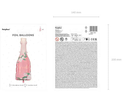 Globo de aluminio Botella Novia  49,5x108,5cm - Narosa Sweet Party Barcelona