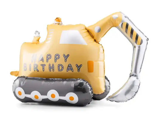 Excavator Standing Aluminum Balloon - 76.5x49 cm