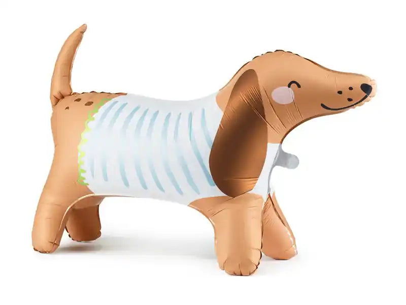 Globo de Aluminio de Pie Perro Salchicha - 89x58 cm - Narosa Sweet Party Barcelona