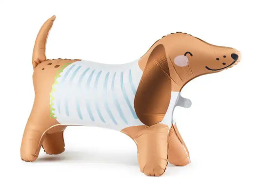 Globo de Aluminio de Pie Perro Salchicha - 89x58 cm - Narosa Sweet Party Barcelona