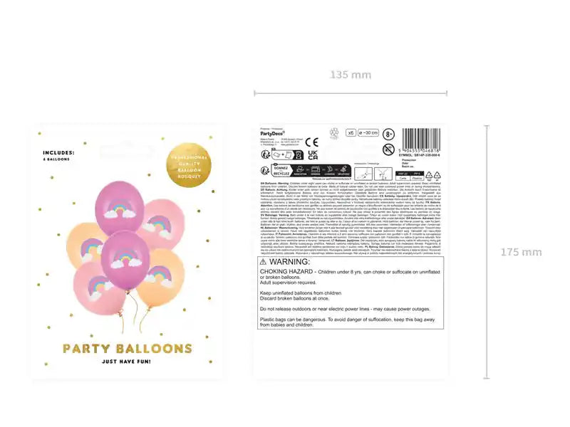 Globos Biodegradable Arcoiris - Narosa Sweet Party Barcelona