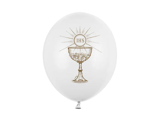 Globos Biodegradable IHS Blanco Pastel