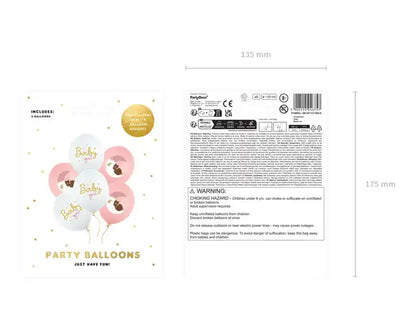 Globos Biodegradables Bebé Niña Mix - Narosa Sweet Party Barcelona