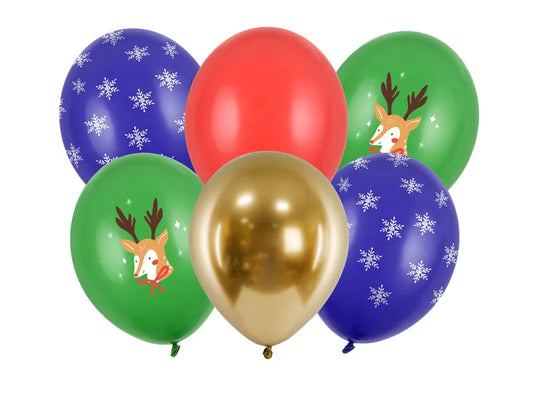 Globos Biodegradables Feliz Navidad Mix