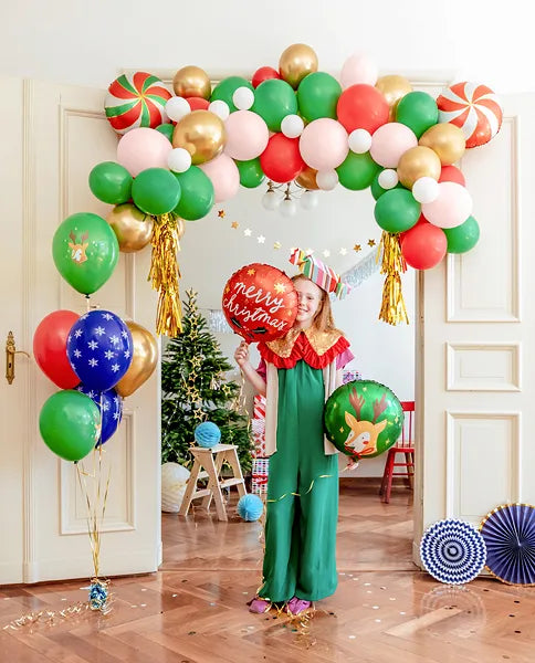 Globos Biodegradables Feliz Navidad Mix