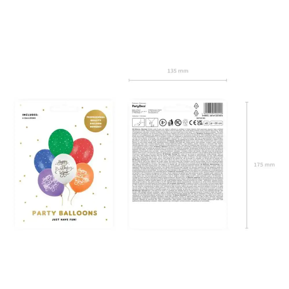 Globus biodegradables Feliç aniversari a tu, 30cm.