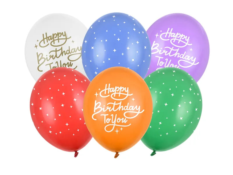 Globos Biodegradables Happy Birthday To You Mix