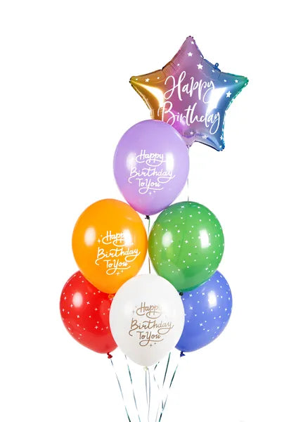 Globos Biodegradables Happy Birthday To You Mix