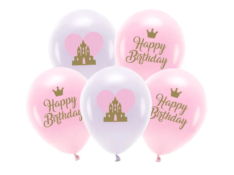 Globos Biodegradables Happy Birthday Rosa