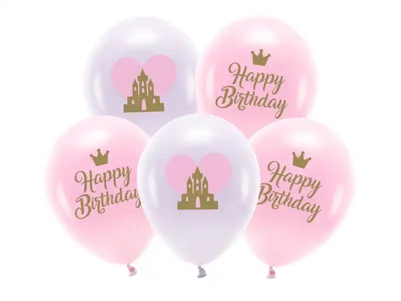 Globos Biodegradables Happy Birthday Rosa - Narosa Sweet Party Barcelona