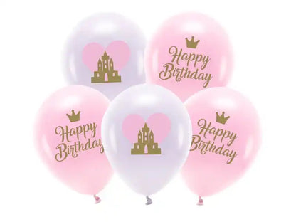 Globos Biodegradables Happy Birthday Rosa - Narosa Sweet Party Barcelona