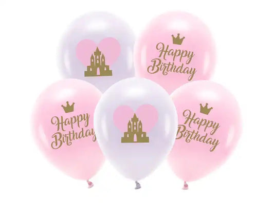 Globos Biodegradables Happy Birthday Rosa - Narosa Sweet Party Barcelona
