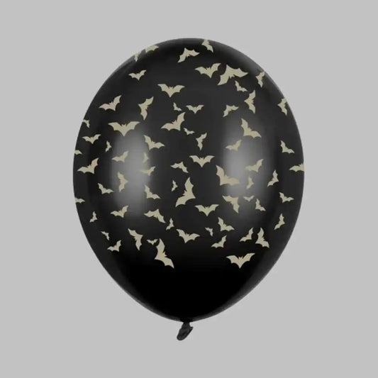 Globos Biodegradables Murciélagos Negro Pastel 30 cm.