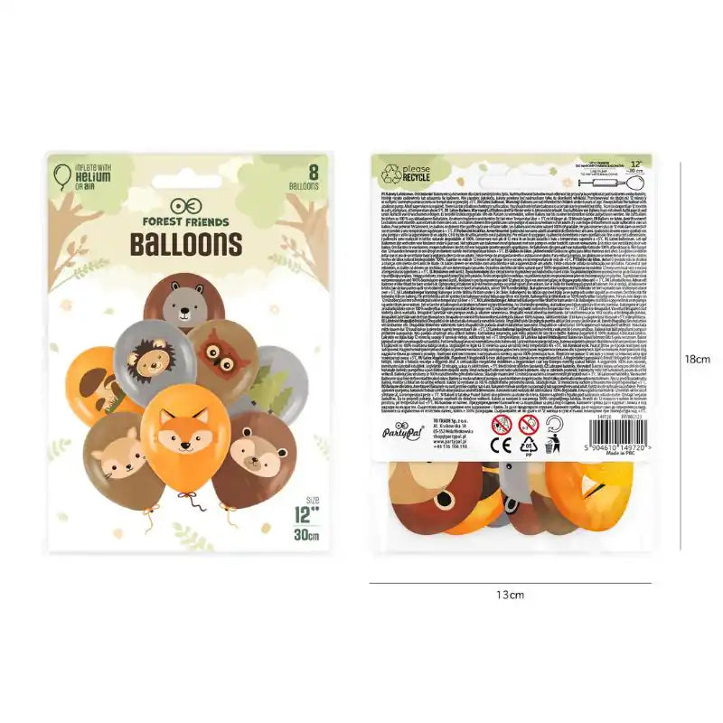 Decoración fiesta infantil con globos bosque