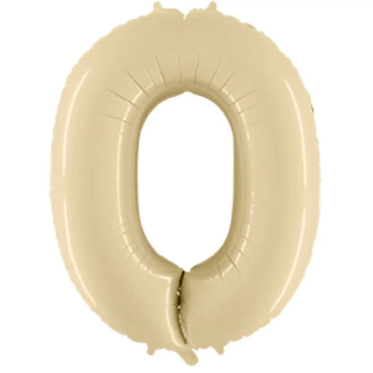 Globus Foil Número Color Crema de 42" o 102cm
