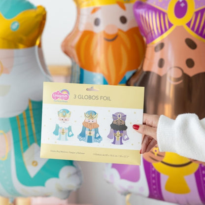 Bouquet of 3 Three Wise Men Foil Balloons – 89x70 cm