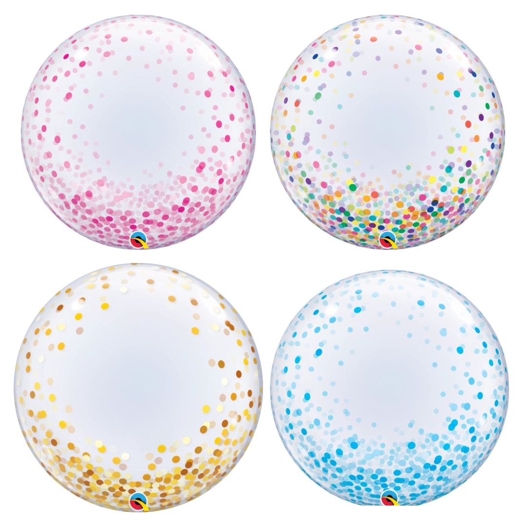 Globo Bubble Confeti Mix Colores 61 cm – Helio