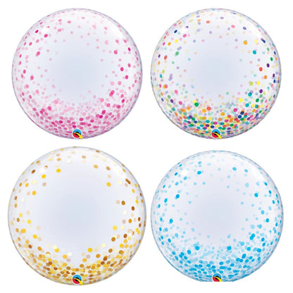 Globo Bubble Confeti Mix Colores 61 cm – Helio