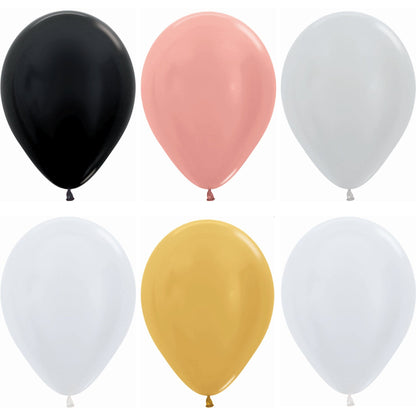 Globo Látex R5 Satinado Perlado 13 cm - Unidad o Pack de 100