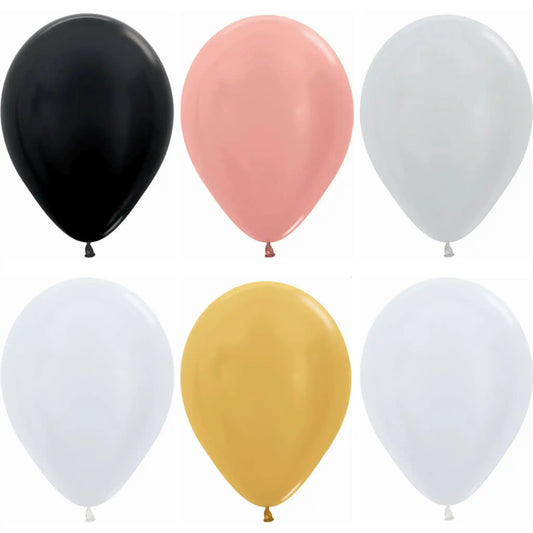 Globo Látex R5/13cm Satinado Perlado - Unidad o Pack de 100 - Narosa Sweet Party Barcelona