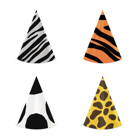Animal Hats 16x10 cm. Set of 4 pcs.