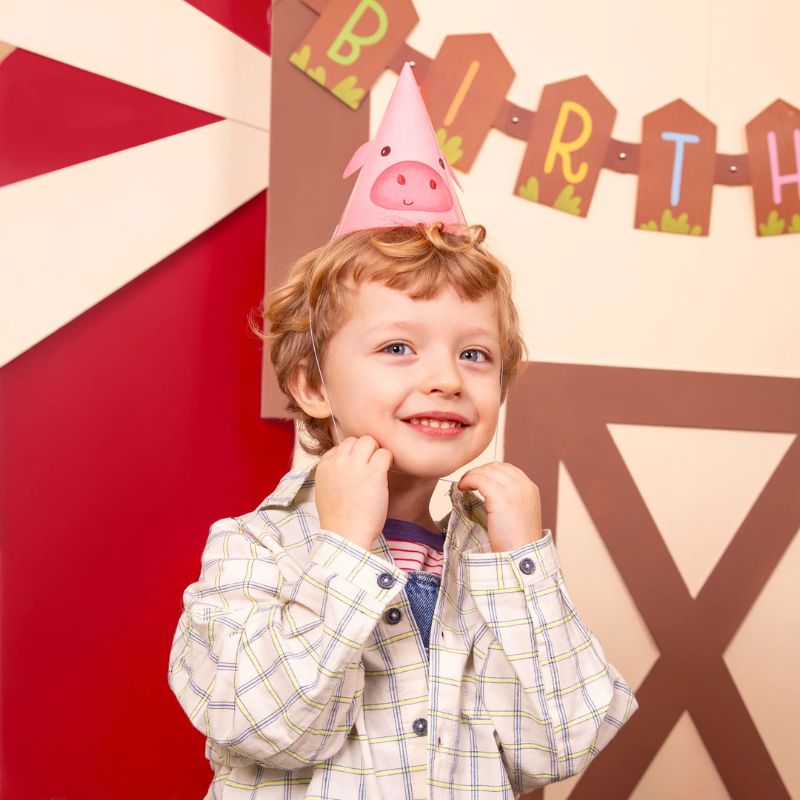 Gorros infantiles granja con elástico