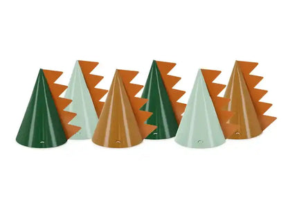 Barrets de Festa Dinosaures - 6 Peces (14 cm)