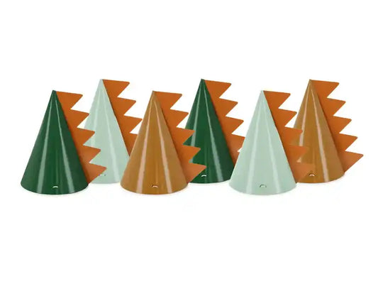 Barrets de Festa Dinosaures - 6 Peces (14 cm)