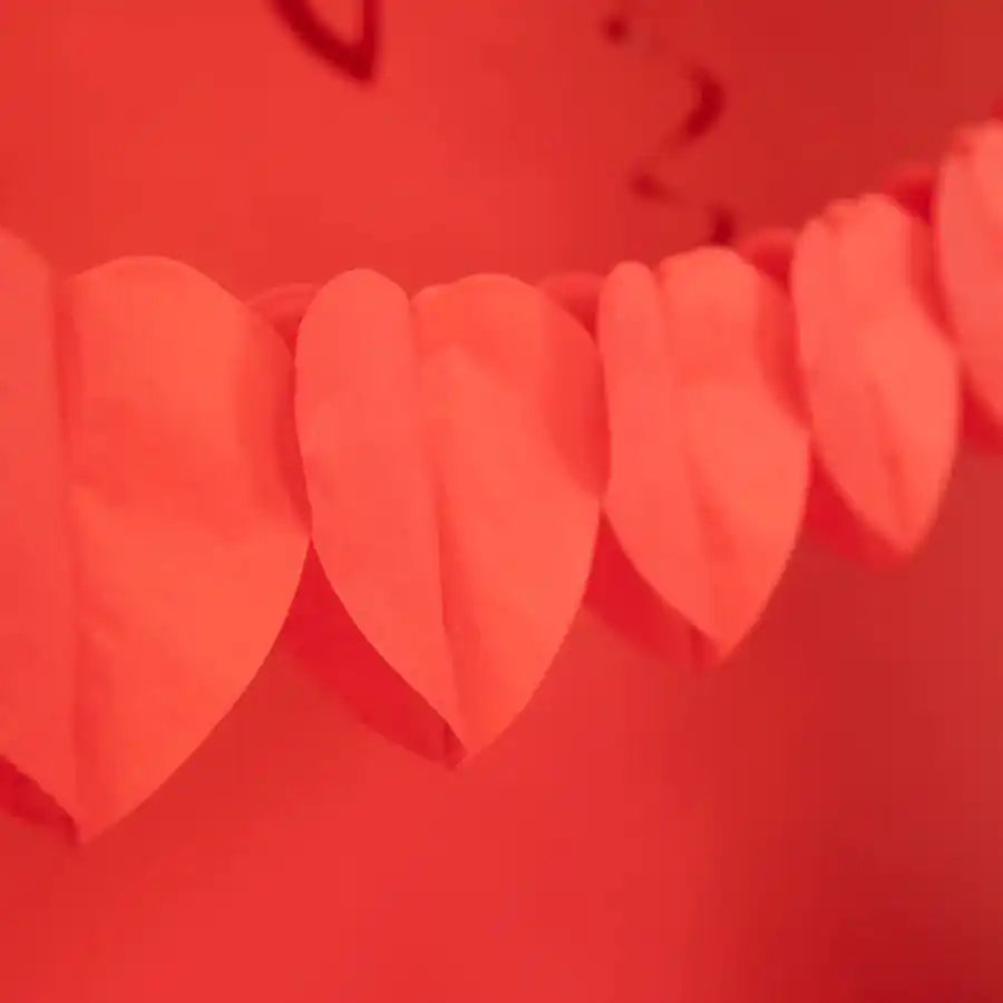 Guirnalda Colgante de Corazones Rojos - Narosa Sweet Party Barcelona