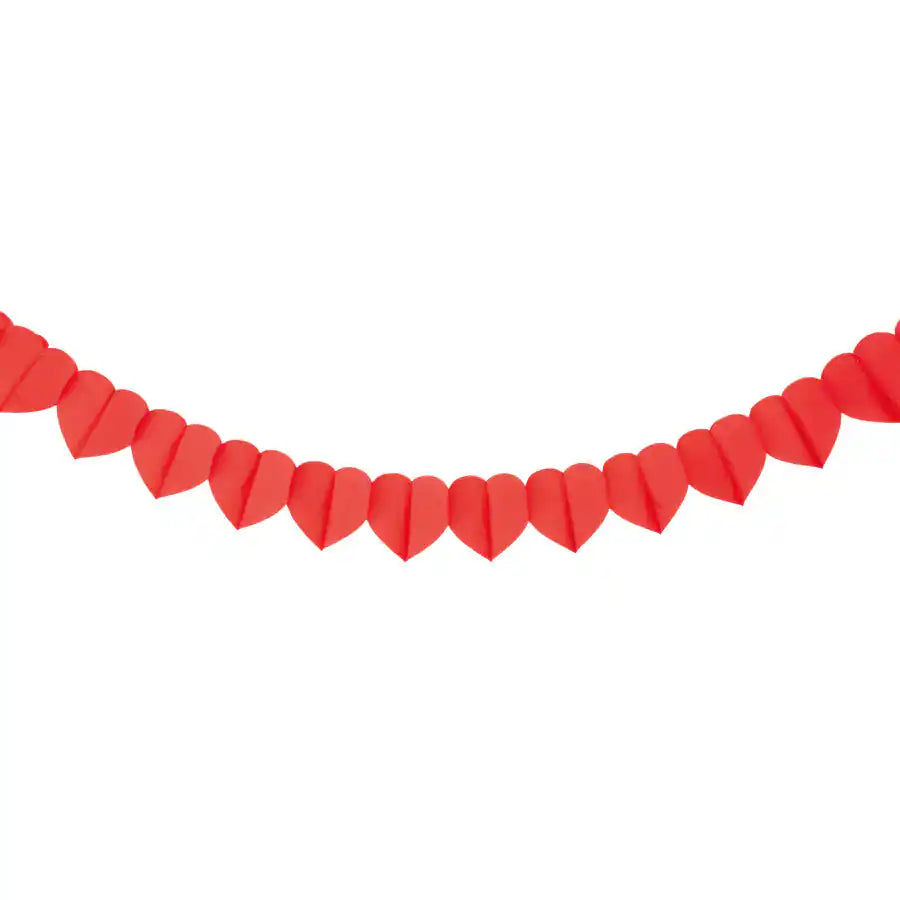 Guirnalda Colgante de Corazones Rojos - Narosa Sweet Party Barcelona