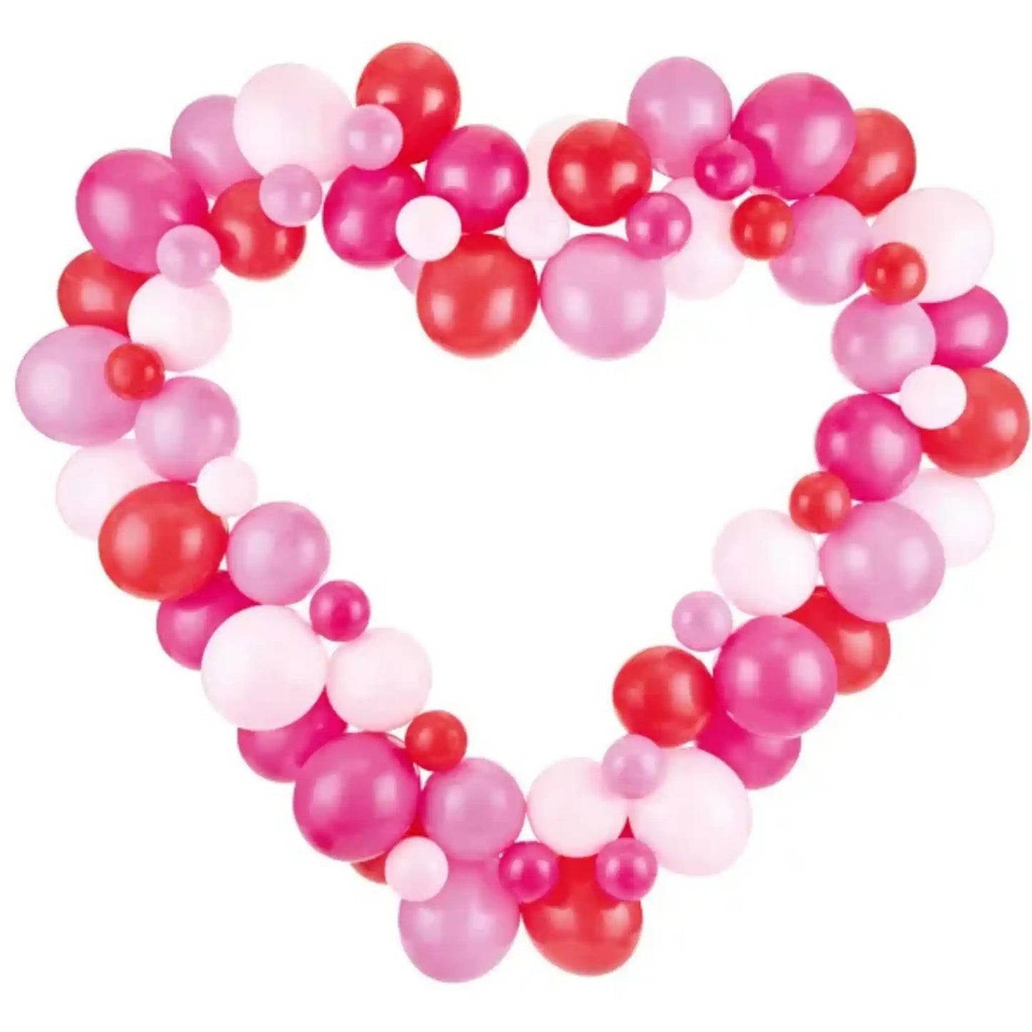 Guirnalda de Globos Arco Corazón "Hazlo tu mismo". Color Rojo o Rosa - Narosa Sweet Party Barcelona